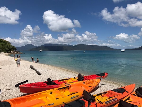 Kayaks on Fitzroy Island